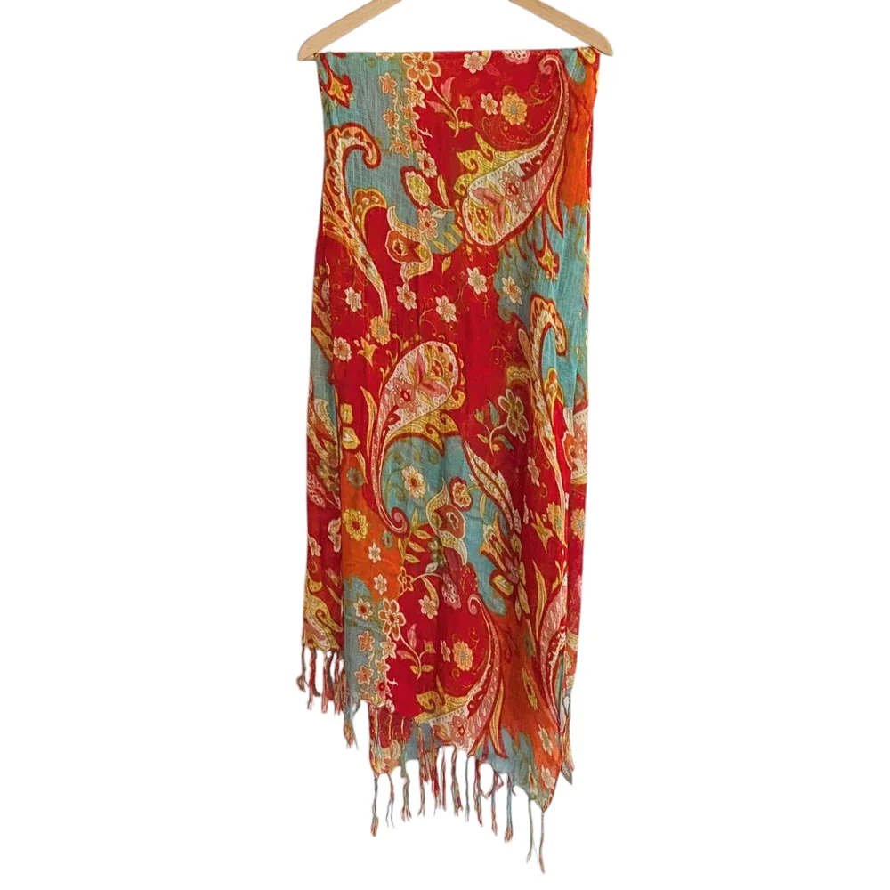 Spartina 449 Scarf Shawl Sarong Beach Coverup - Picture 2 of 9